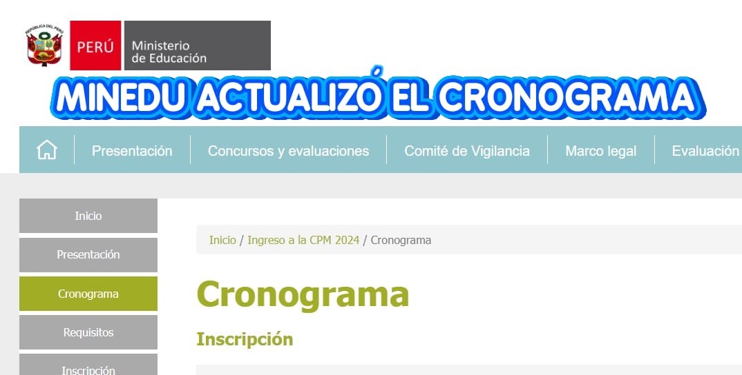 Minedu Actualiz Cronograma Para Nombramiento Docente Grupo